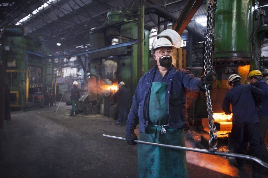 trabajador de metalurgia